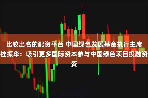 比较出名的配资平台 中国绿色发展基金执行主席桂振华：吸引更多国际资本参与中国绿色项目投融资